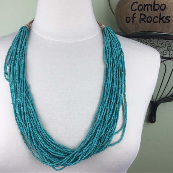 Jewelry - Boho Tribal Seed Bead Native Inspired Necklace